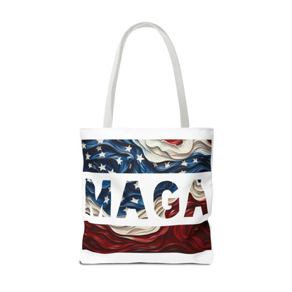 MAGA Red White and Blue Trump Rally Heavy Duty Tote Bag