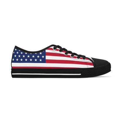 Trump American Flag 2024 All Over Print Women's Low Top Sneakers