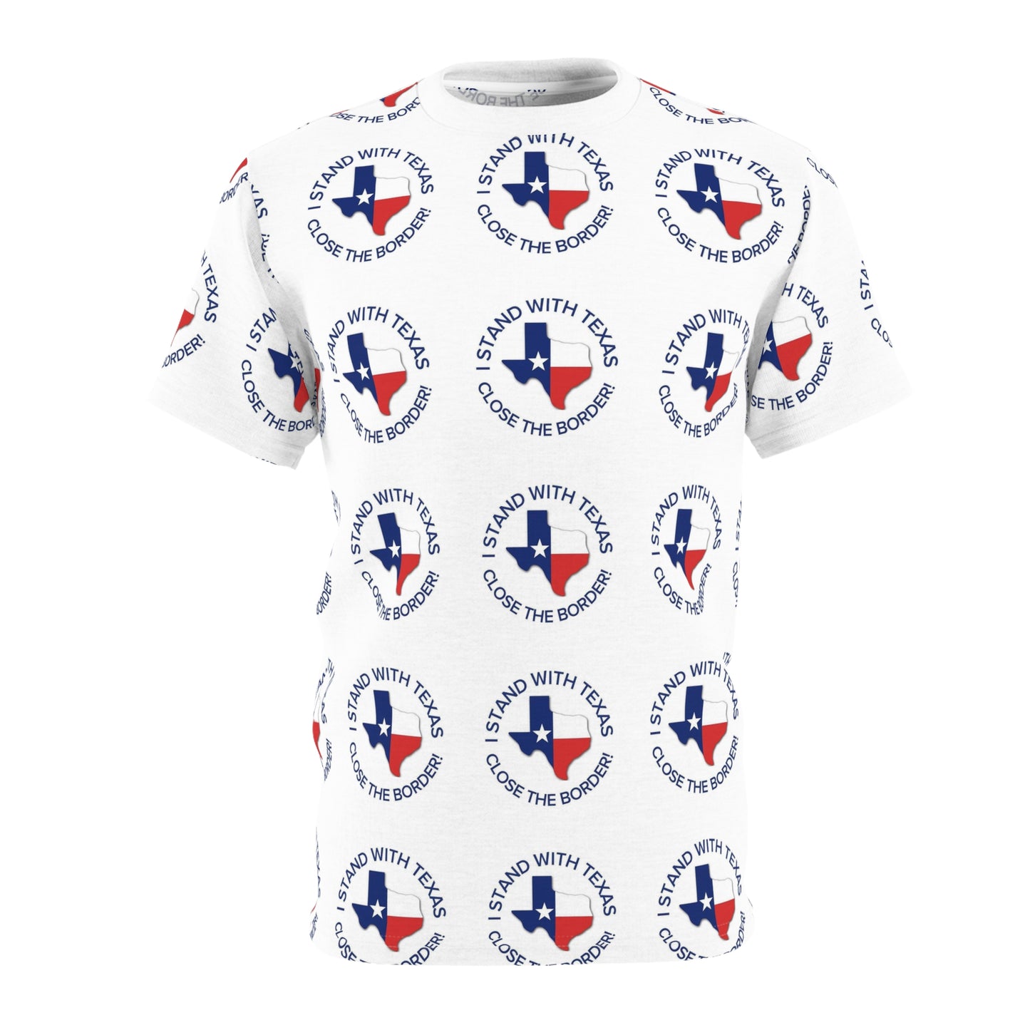 I stand with Texas Close the Border Unisex Cut & Sew Soft Tee