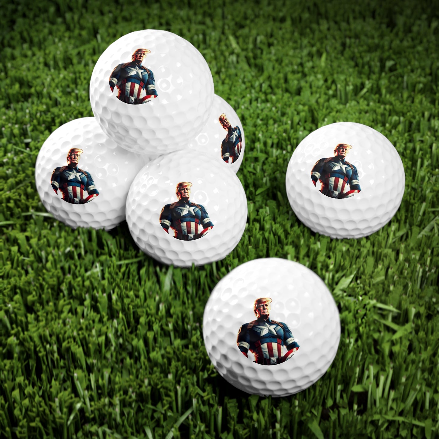 Captain Trump America 2024 High Quality Golf Balls, 6pcs