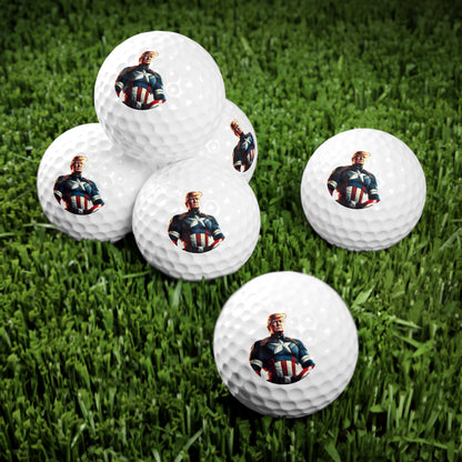 Captain Trump America 2024 High Quality Golf Balls, 6pcs