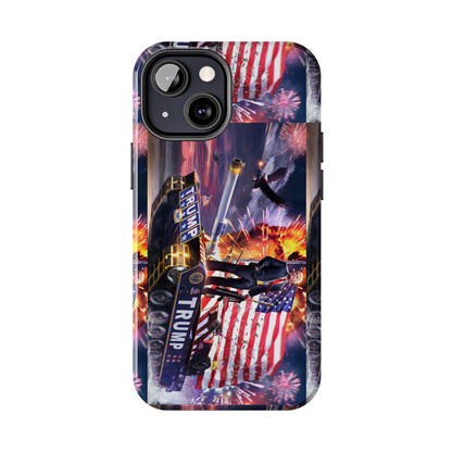Trump Tank Murica F Yeah Apple iPhone Tough Phone Cases
