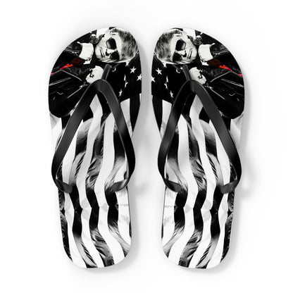 Cool Trump Leather jacket Comfy Summer Beach Unisex Flip Flops