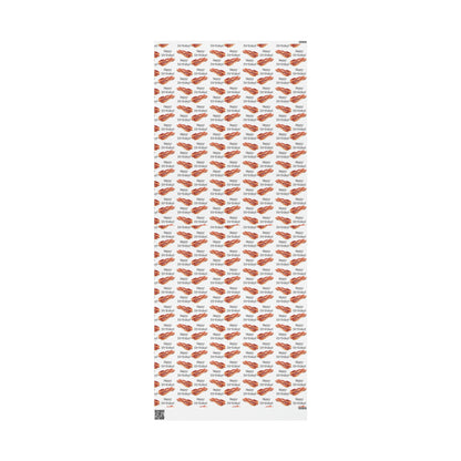 Real Bacon High Definition Happy Birthday Gift Present Holiday Wrapping Paper