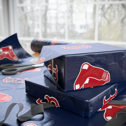 Boston Red Sox Birthday Gift Wrapping Paper football Basketball Holiday