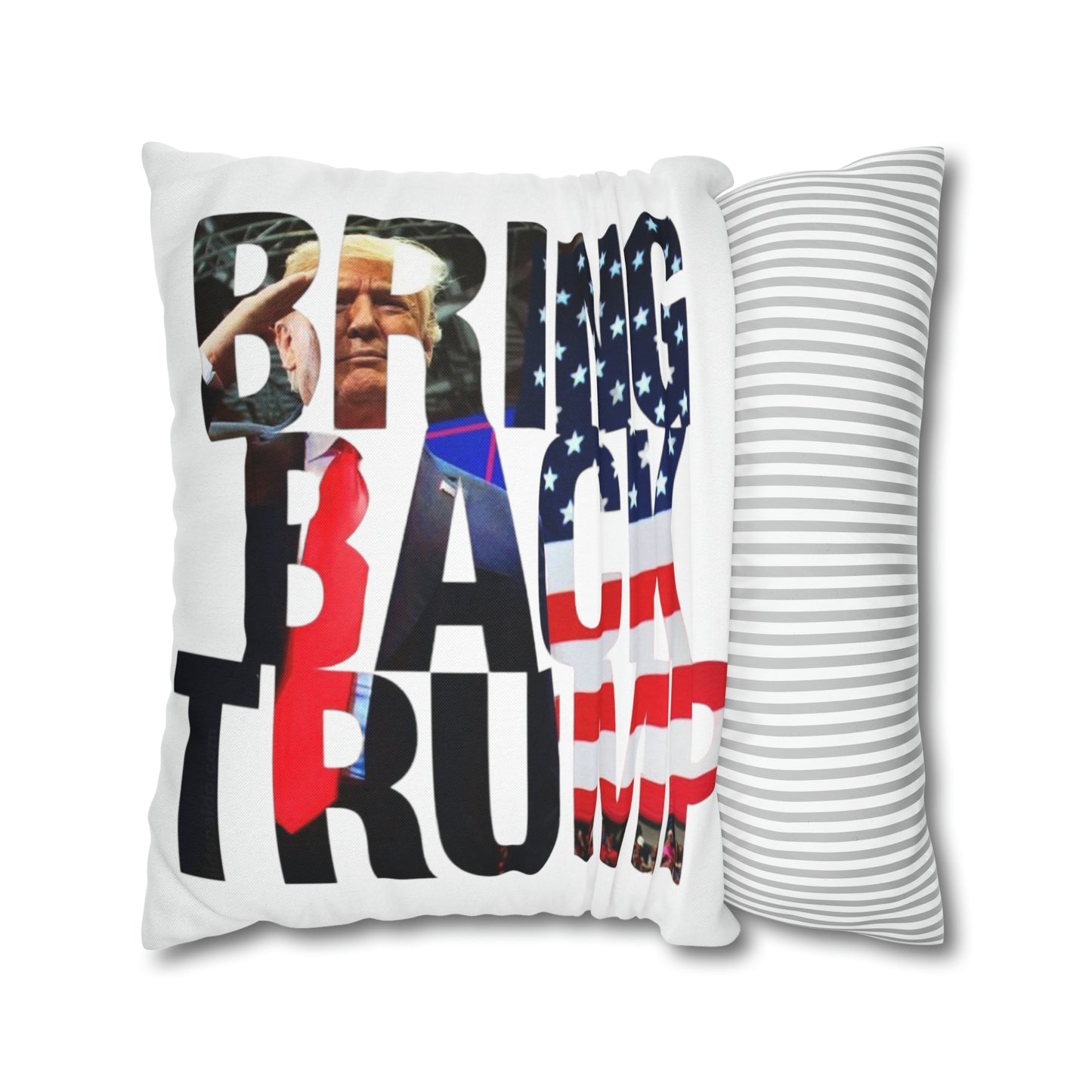 Bring Back Trump MAGA Spun Polyester Square Pillow Case