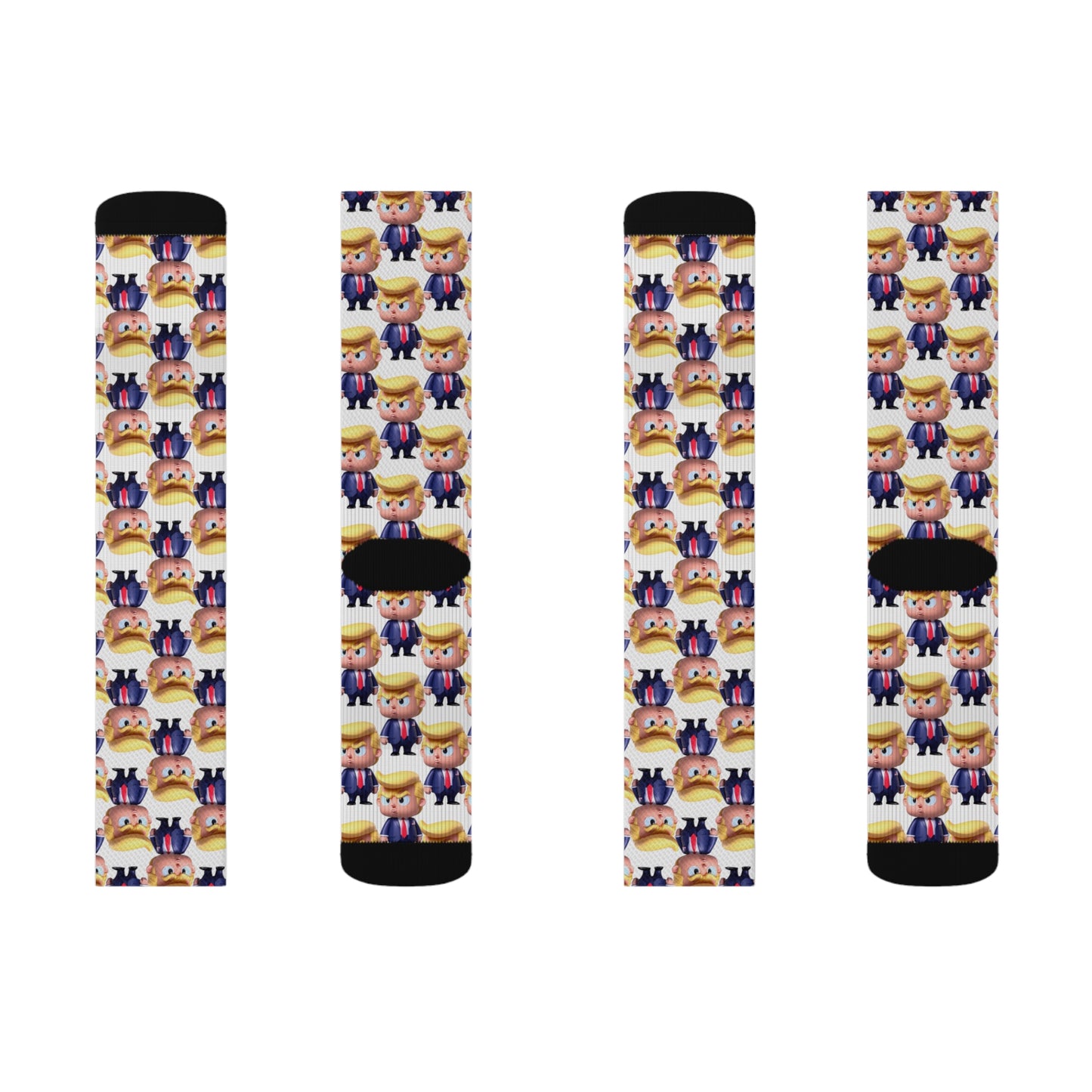 Little Trump Printed Sublimation Socks