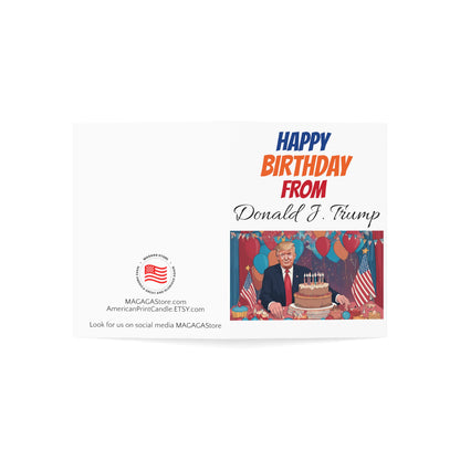 Happy Birthday From Donald J. Trump MAGA Greeting Card