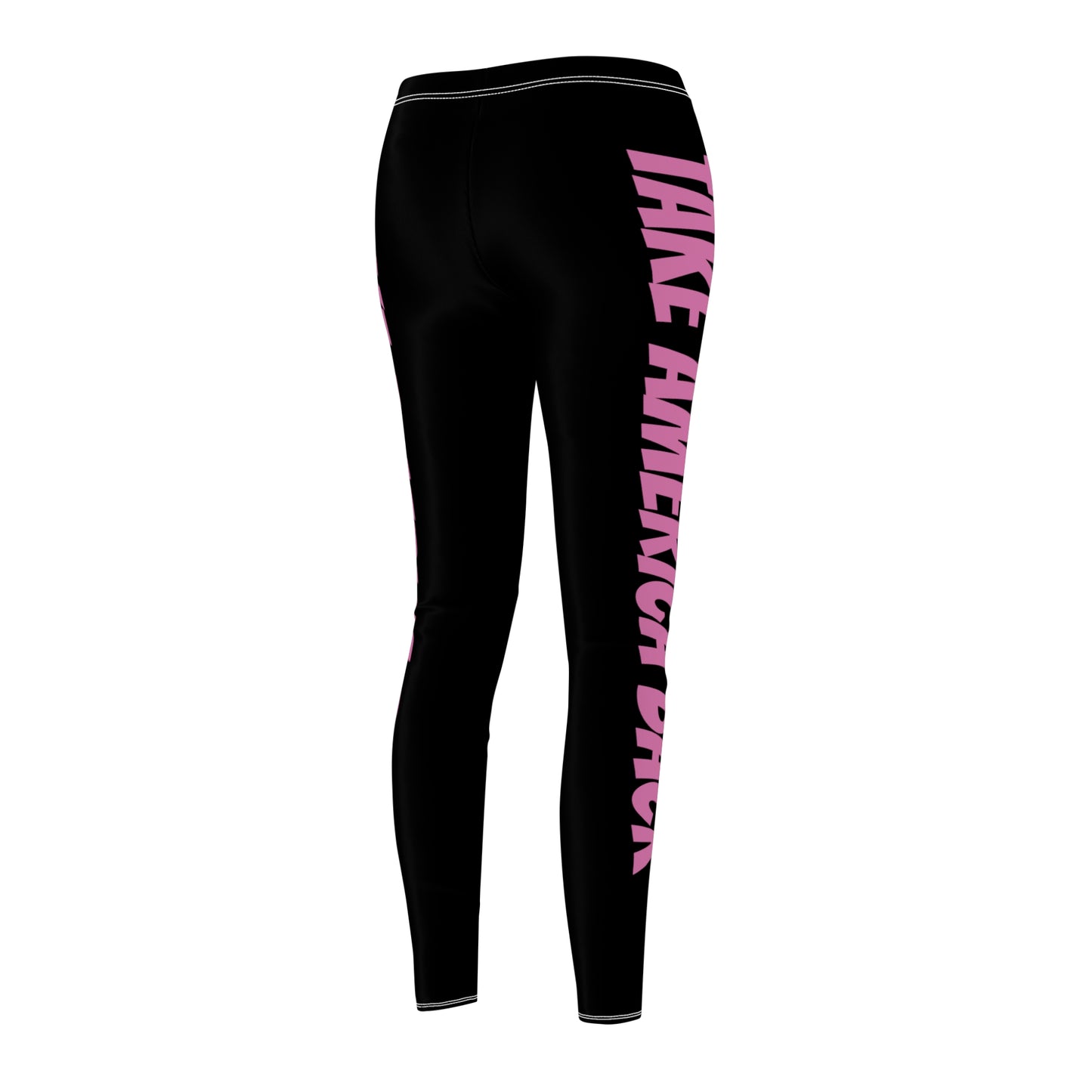 Take America Back Black and Pink Women's Casual Leggings Trump MAGA