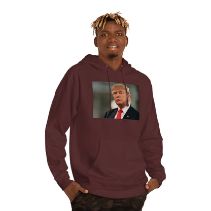 Trump Portrait 2024 soft and durable Unisex Hooded Sweatshirt Choose color and size