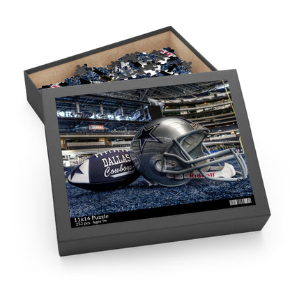 Cowboys Football and Helmet Puzzle (252 Piece) Dallas