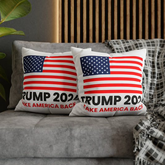 Trump 2024 Take America Back Throw Pillow Case