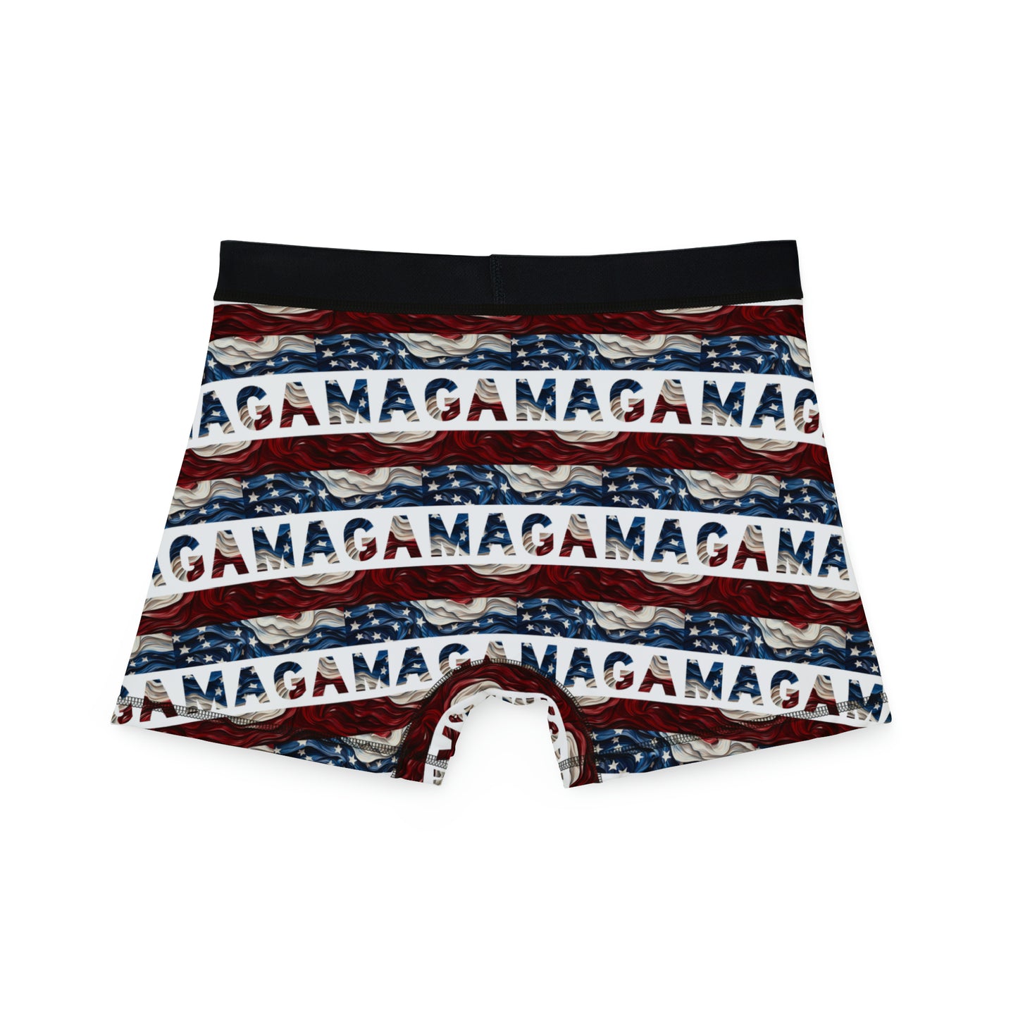 Trump 2024 MAGA Red White and Blue All over Men's Boxer Briefs