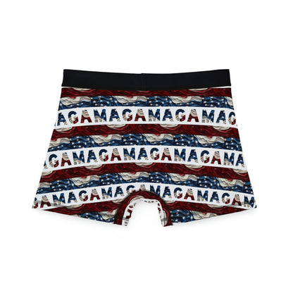 Trump 2024 MAGA Red White and Blue All over Men's Boxer Briefs