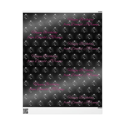 Happy Birthday From Donald J Trump Gift Wrapping Paper (Pink)