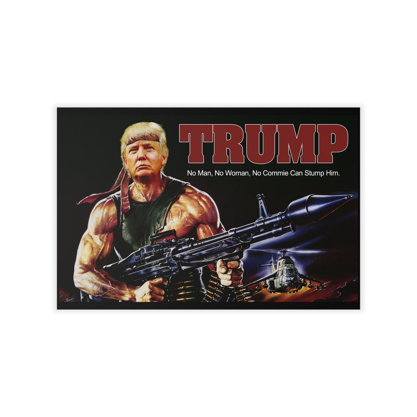 Donald Trump Rambo Style MAGA Wall Decals 3 sizes