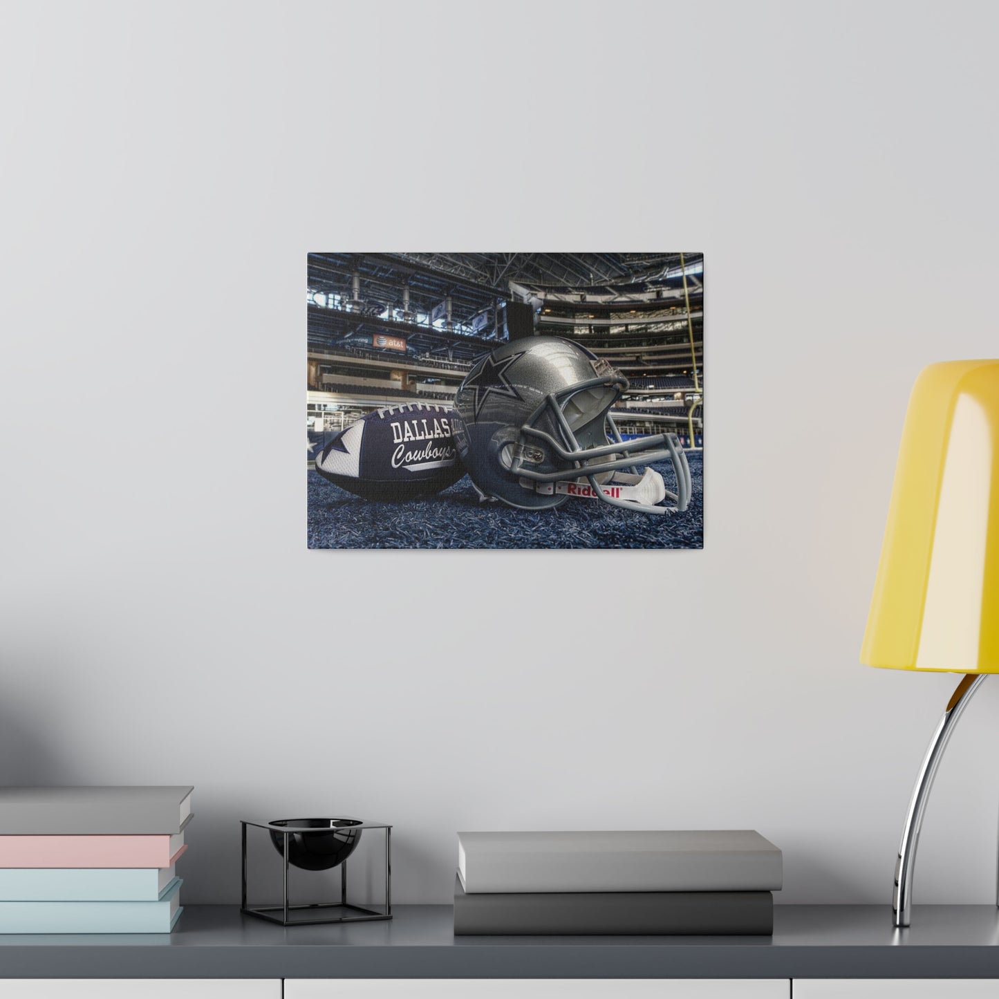 Dallas Cowboys NFL Football Helmet Matte Canvas, Stretched High Definition Print
