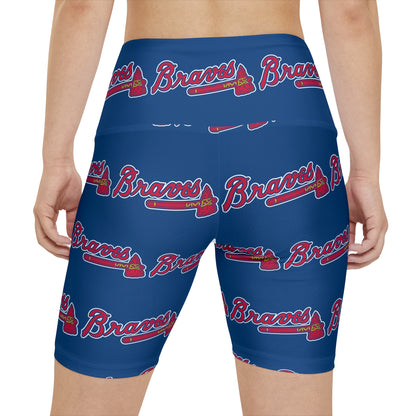 Atlanta Braves MLB Baseball Women's Workout Bike Comfy Shorts