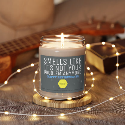 Smells like it's not your problem anymore, Retirement Scented Soy Blend Jar Candle, 9oz