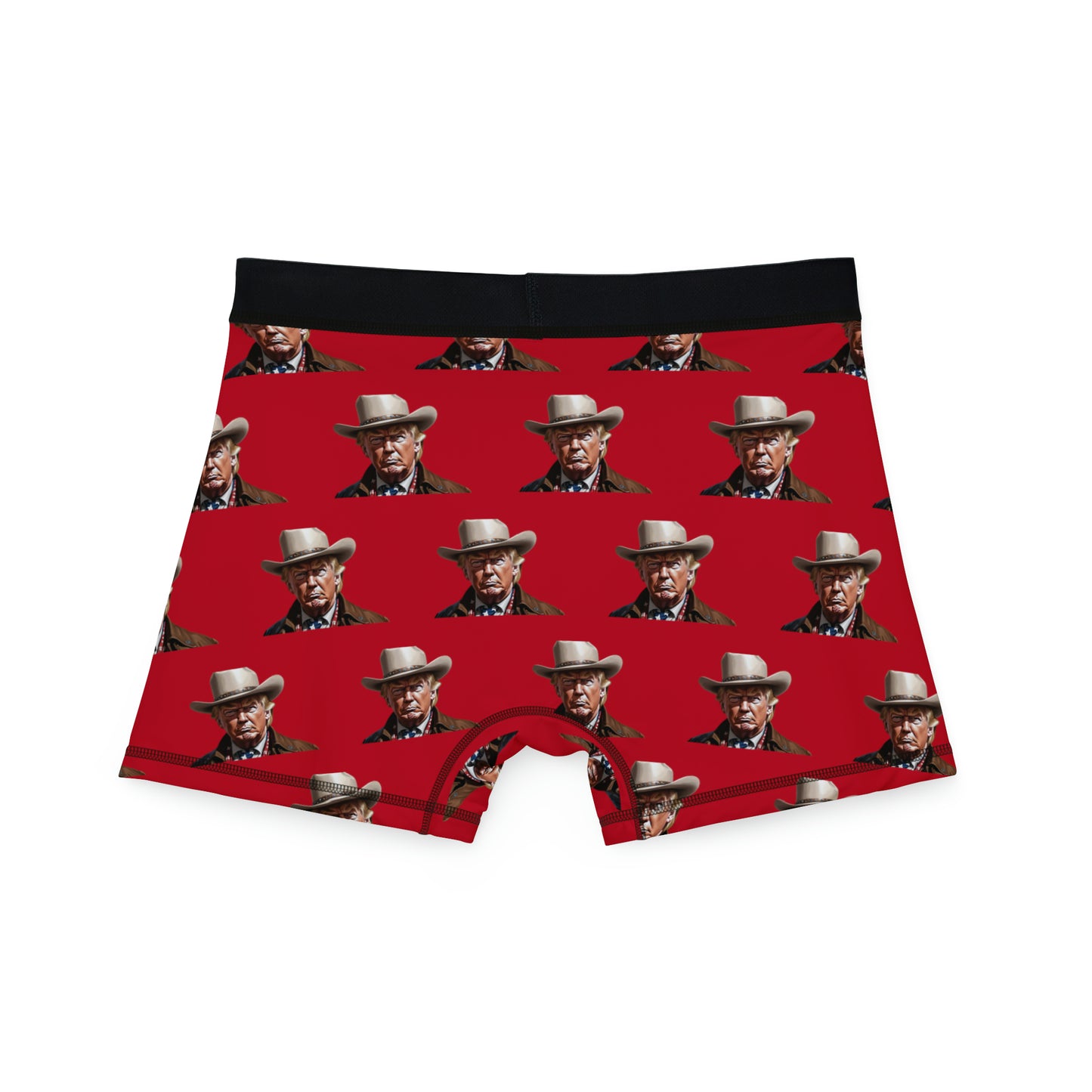 Cowboy Trump Red All over Print Men's Boxer Briefs