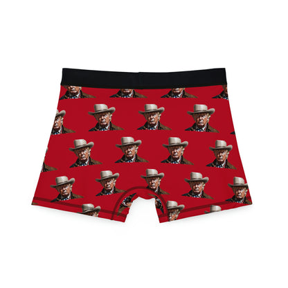 Cowboy Trump Red All over Print Men's Boxer Briefs