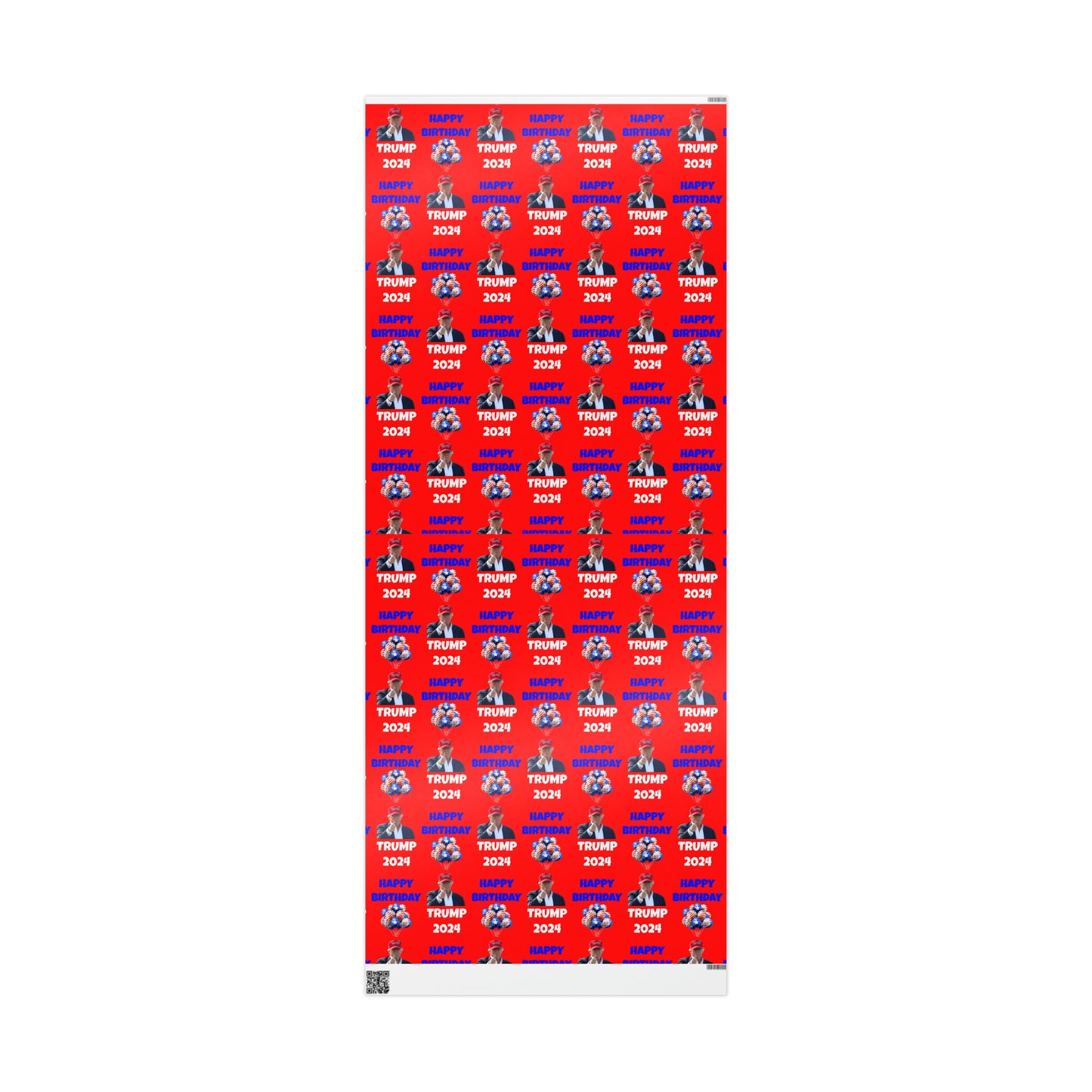 Happy Birthday Trump 2024 Red MAGA Birthday Gift Present Wrapping Paper