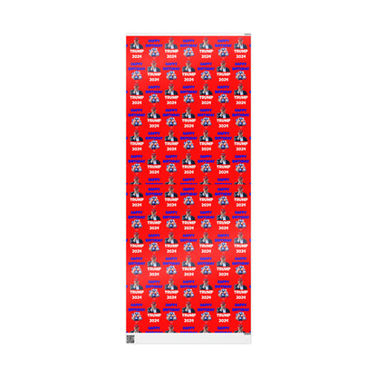 Happy Birthday Trump 2024 Red MAGA Birthday Gift Present Wrapping Paper