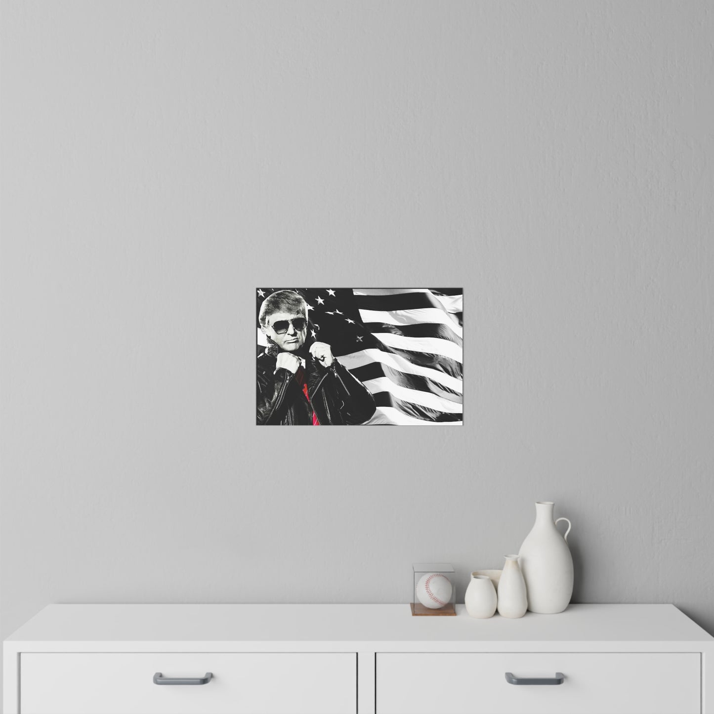 Donald Trump Cool Leather Jacket Style MAGA Wall Decals 3 sizes