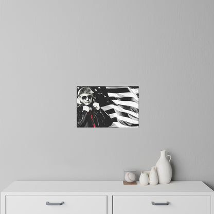 Donald Trump Cool Leather Jacket Style MAGA Wall Decals 3 sizes