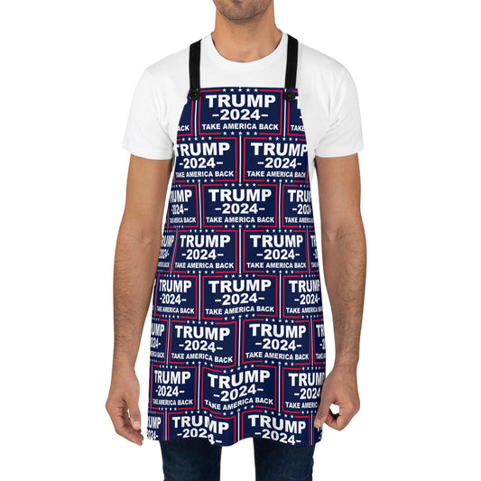 Trump Take America Back MAGA Poly Twill Kitchen BBQ Apron gift present