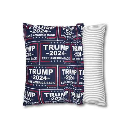Trump 2024 Take America Back Blauer Kissenbezug