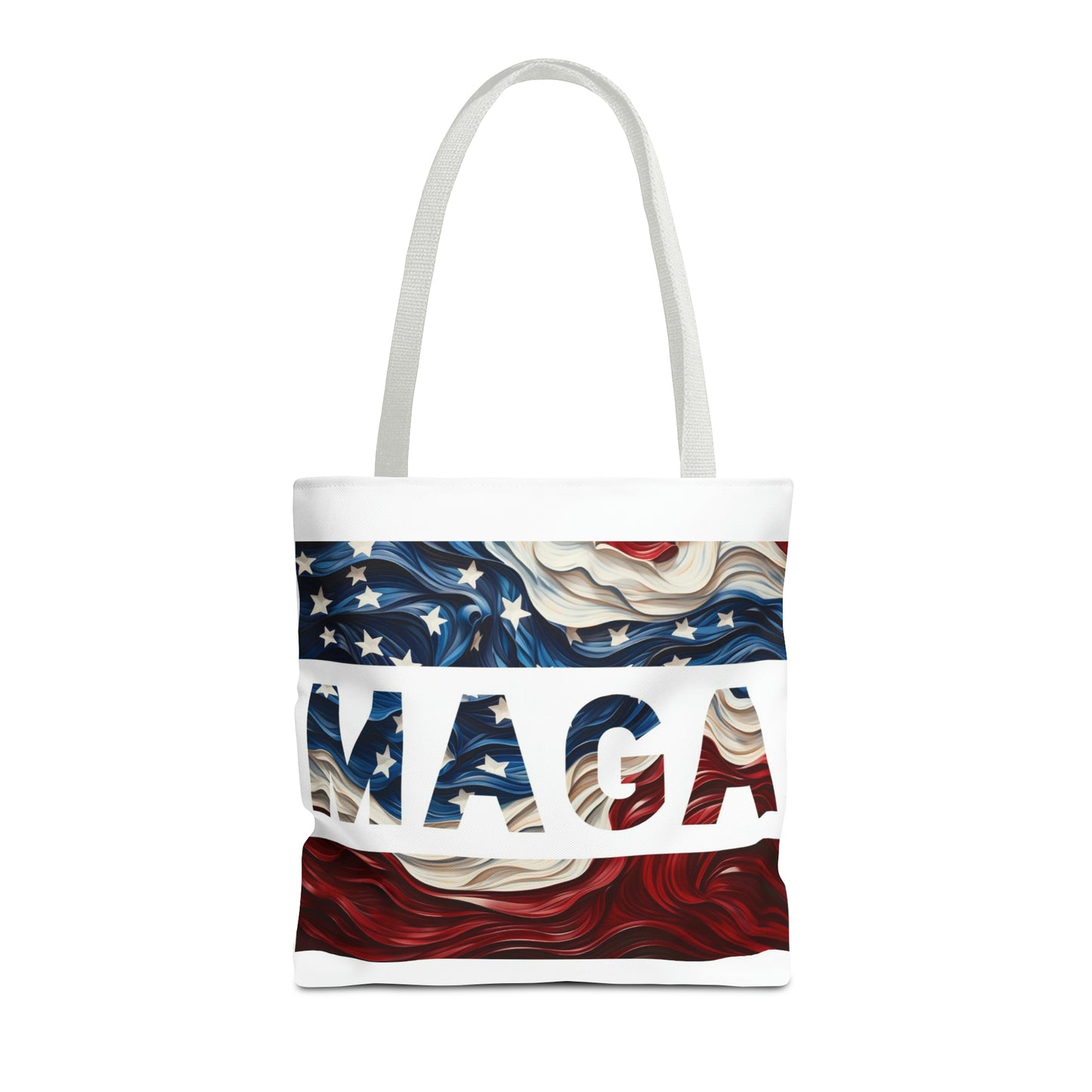 MAGA Red White and Blue Trump Rally Heavy Duty Tote Bag