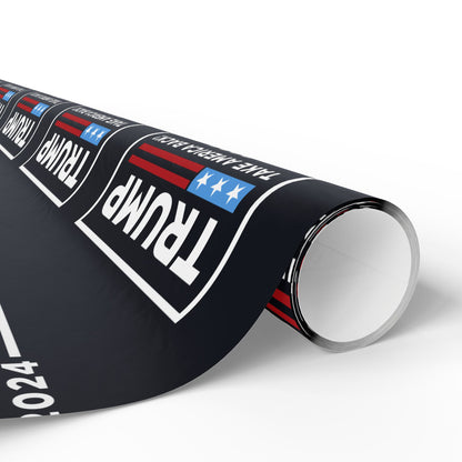 Trump 2024 Take America Back Christmas Gift Present Wrapping Papers