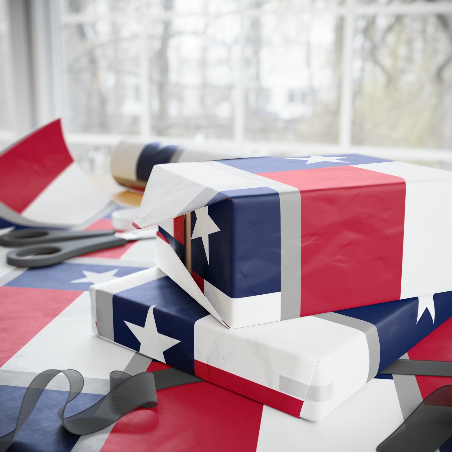 Texas State Flag Birthday Gift Wrapping Paper Holiday Lone Star