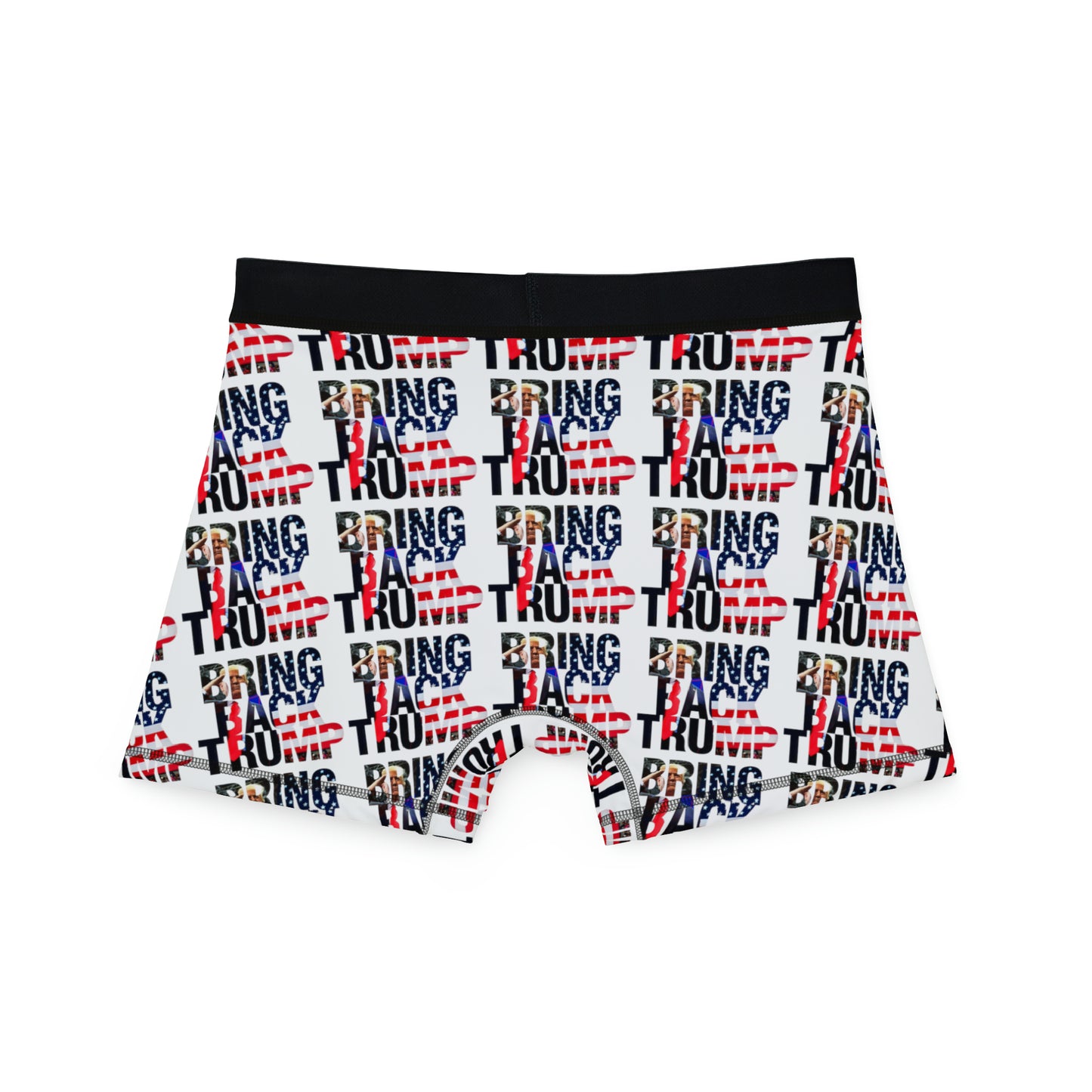 Bring Back Trump Weiße Herren-Boxershorts 2024