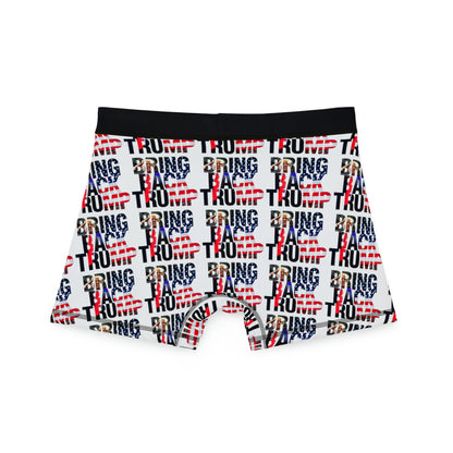 Bring Back Trump Weiße Herren-Boxershorts 2024