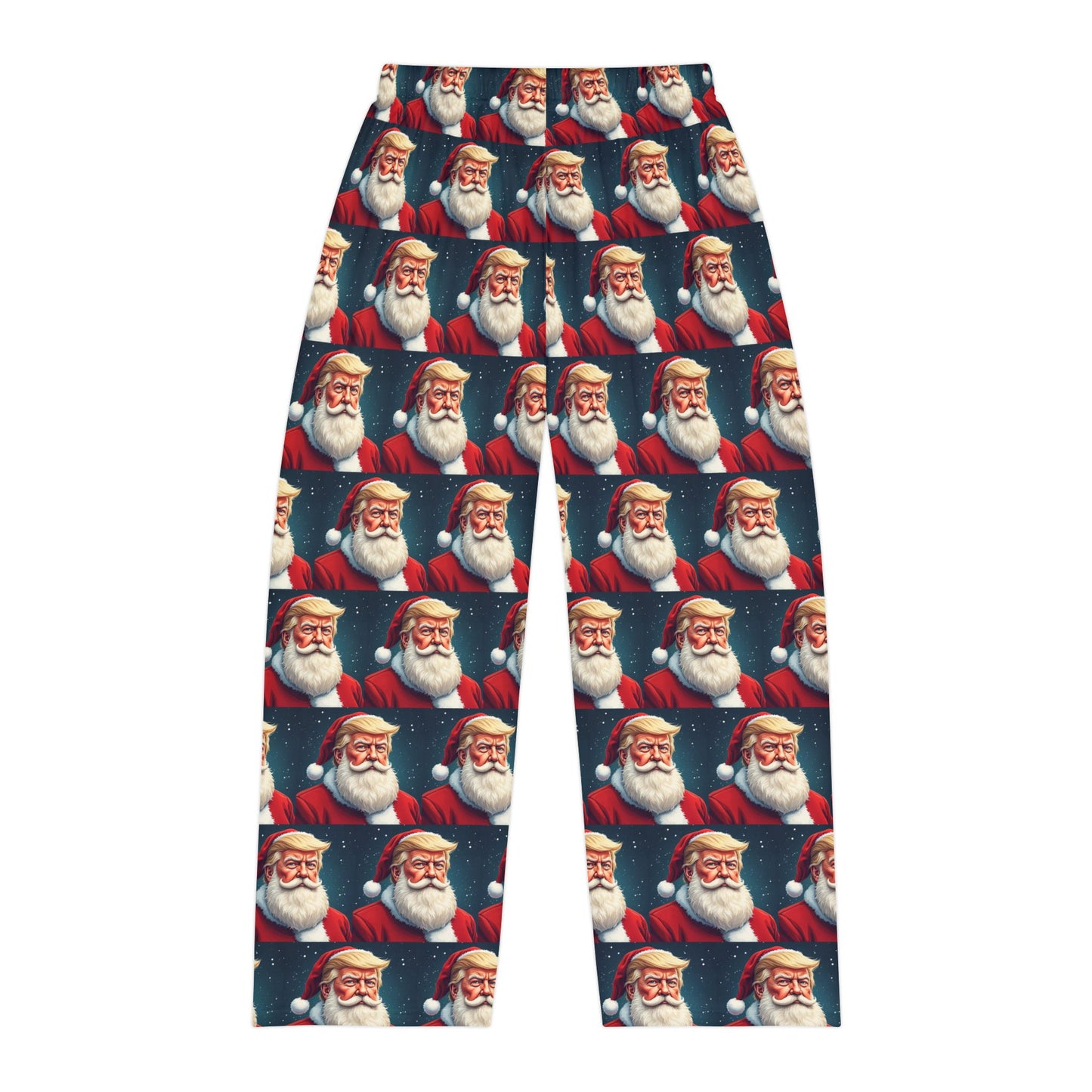 Santa Trump Style MAGA Christmas Men's Polyester Lounge Comfy Pajama Pants