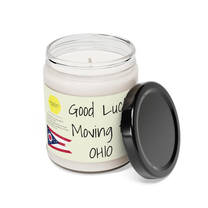 Good Luck Moving to Ohio duftende Sojakerze, 9oz