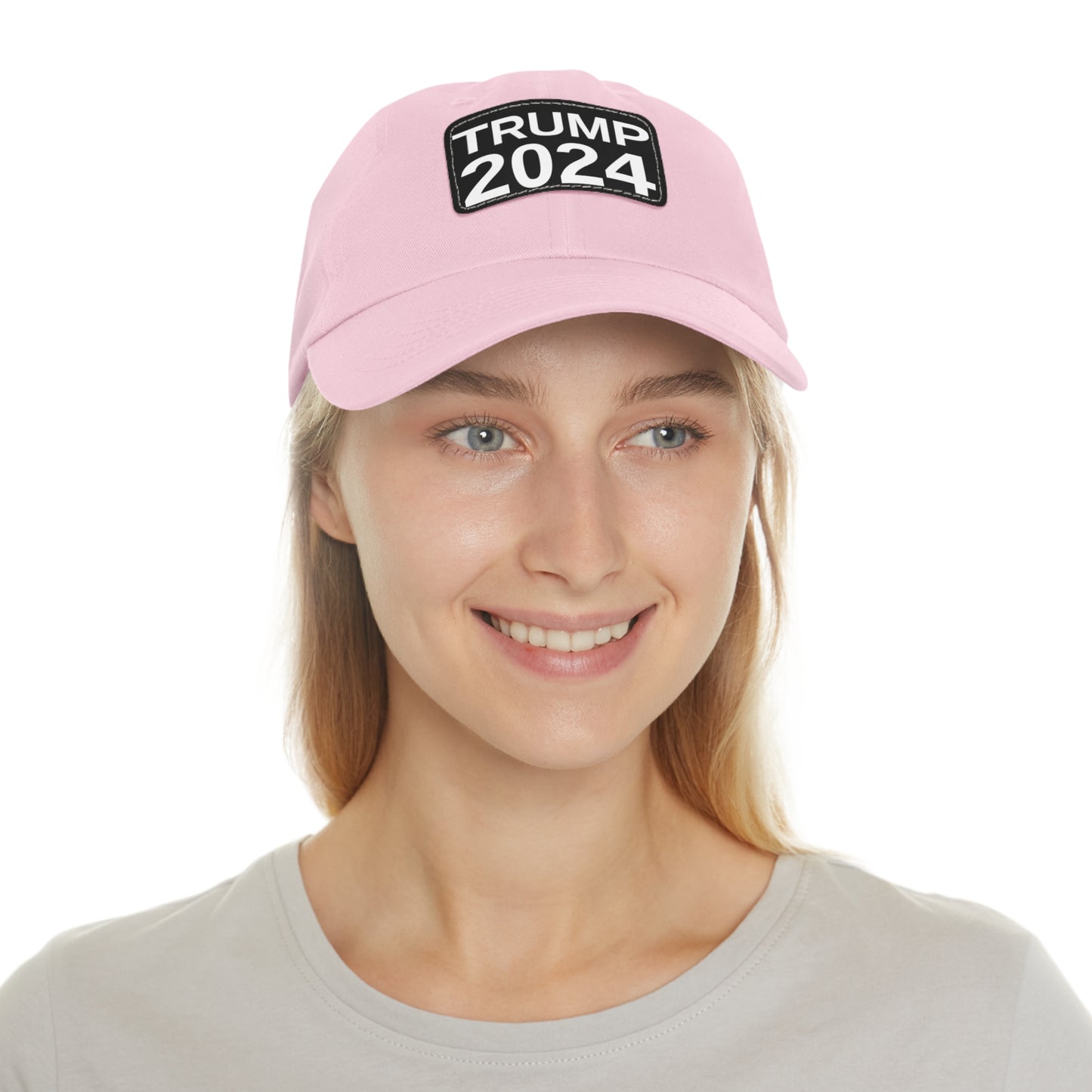 Women's Trump 2024 leather patch hat