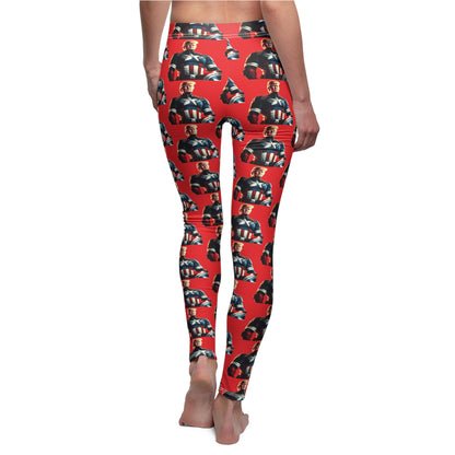 Captain Trump America Red Women's Casual Leggings