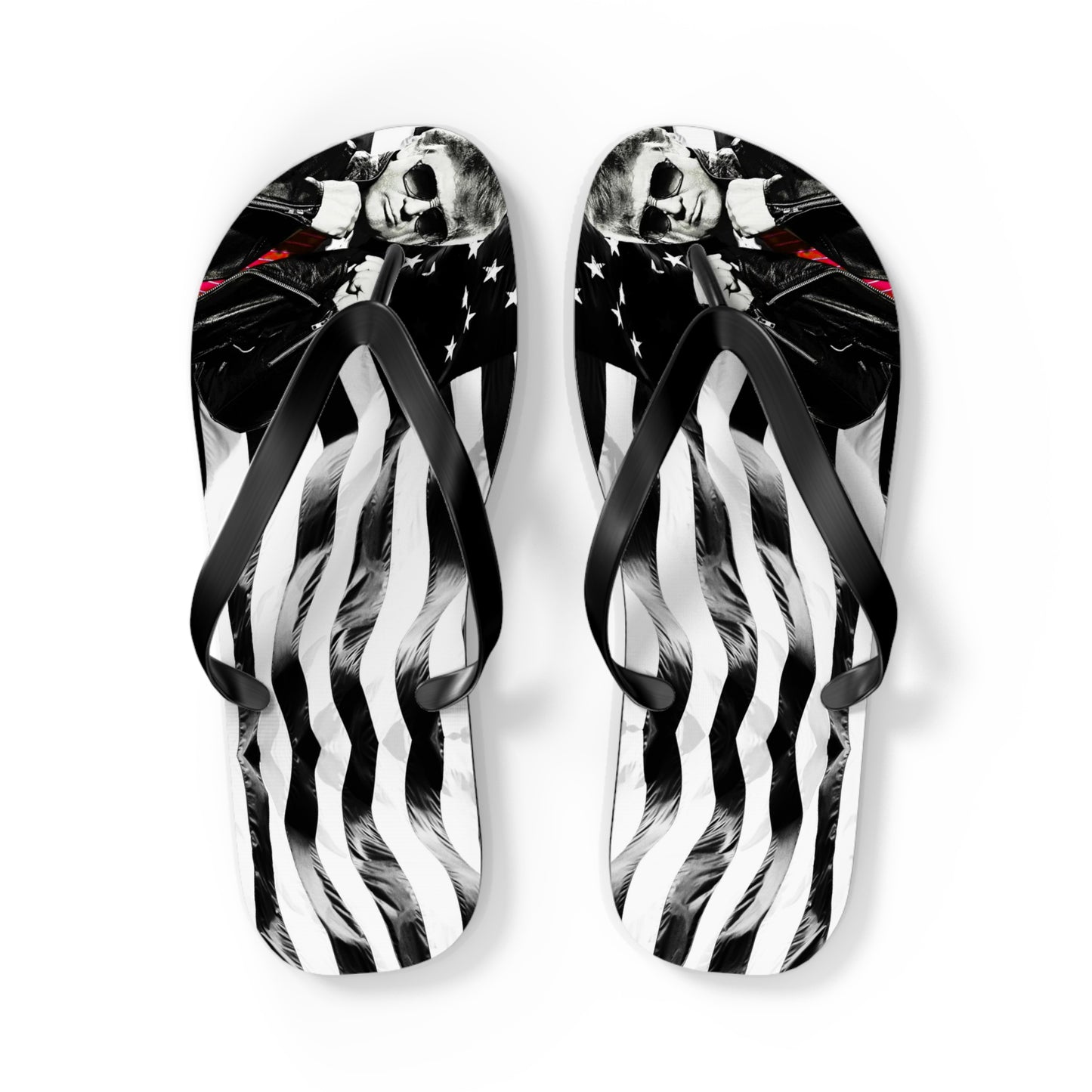 Cool Trump Leather jacket Comfy Summer Beach Unisex Flip Flops