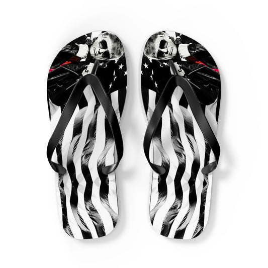 Cool Trump Leather jacket Comfy Summer Beach Unisex Flip Flops