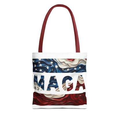 MAGA Red White and Blue Trump Rally Heavy Duty Tote Bag