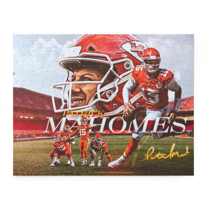 Patrick Mahomes Kansas City Chiefs Thick Puzzle (252-Piece) High Quality Game