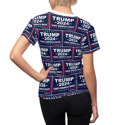 Trump 2024 Take America Back Women's Cut & Sew Tee MAGA
