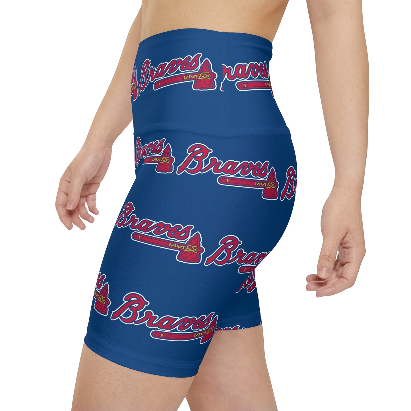 Atlanta Braves MLB Baseball Women's Workout Bike Comfy Shorts