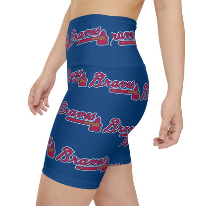 Atlanta Braves MLB Baseball Women's Workout Bike Comfy Shorts