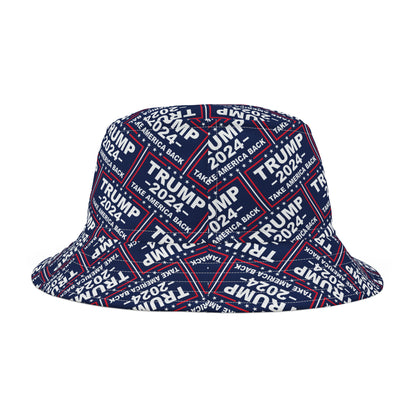 Trump 2024 Blue All over Print Bucket Hat