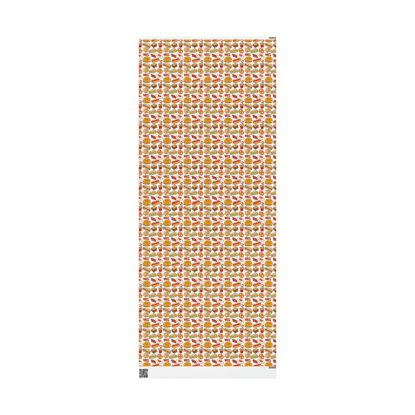 Pizza Donut Hot Dog Fries Variety High Definition Happy Birthday Gift Present Holiday Wrapping Paper