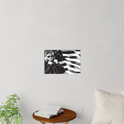 Donald Trump Cool Leather Jacket Style MAGA Wall Decals 3 sizes